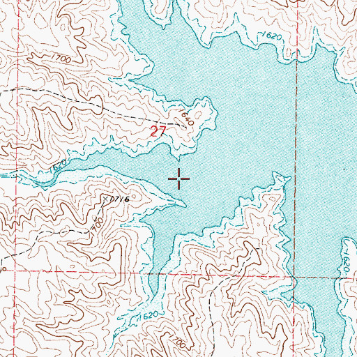 Topographic Map of Parker Creek, SD