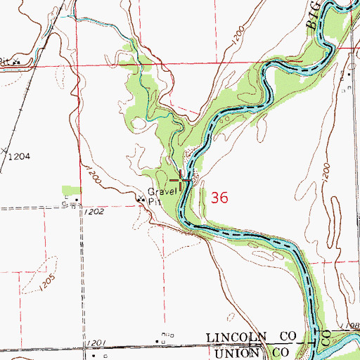 Topographic Map of Pattee Creek, SD