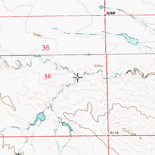 Topographic Map of Pearl Creek, SD