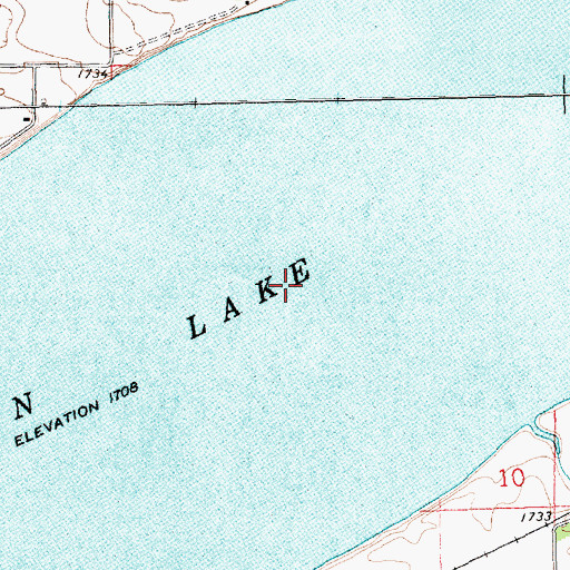 Topographic Map of Pelican Lake, SD