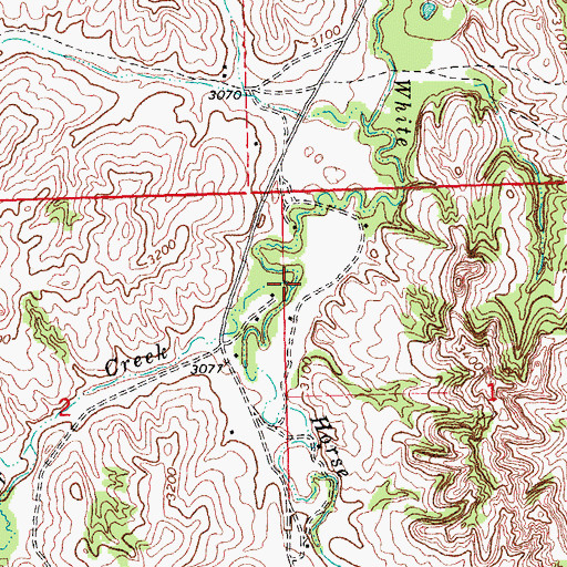 Topographic Map of Pepper Creek, SD