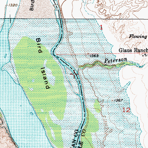 Topographic Map of Peterson Creek, SD