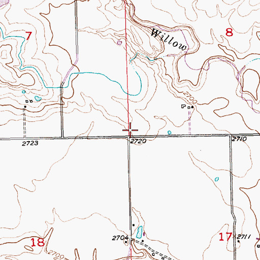 Topographic Map of Plainview School, SD
