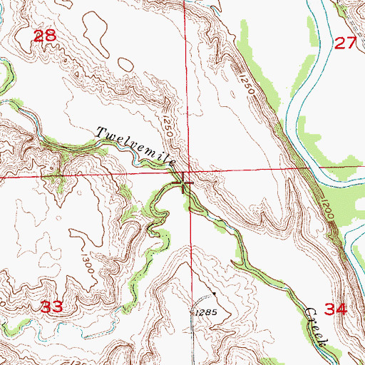 Topographic Map of Pony Creek, SD