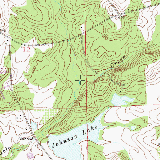 Topographic Map of Robinson Creek, AL