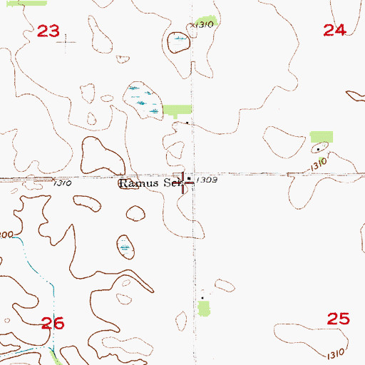 Topographic Map of Ramus School, SD
