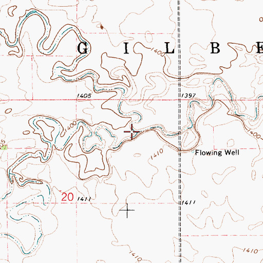 Topographic Map of Ree Creek, SD