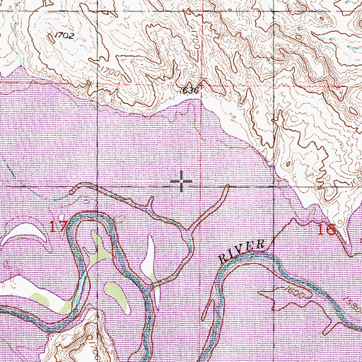 Topographic Map of Saint Johns Church, SD