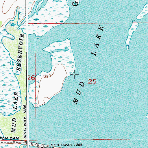 Topographic Map of Sand Lake National Wildlife Refuge, SD