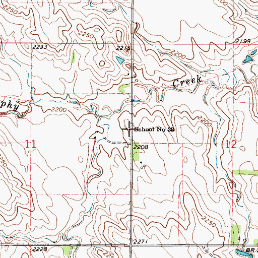 Topographic Map of School Number 33, SD