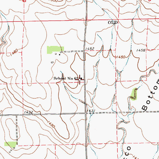 Topographic Map of School Number 61, SD