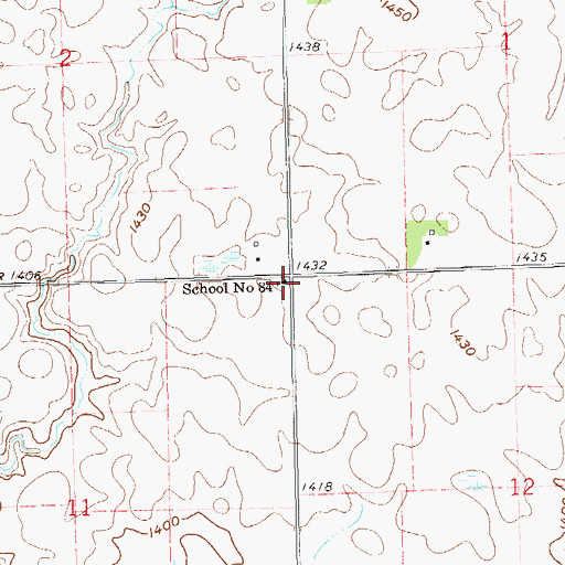 Topographic Map of School Number 84, SD