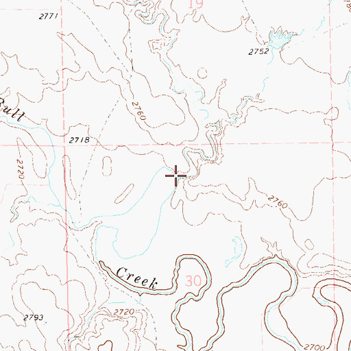 Topographic Map of Sheep Pen Draw, SD