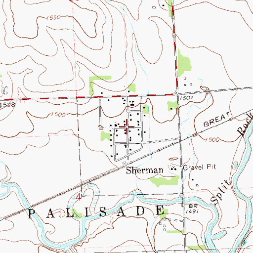 Topographic Map of Sherman, SD