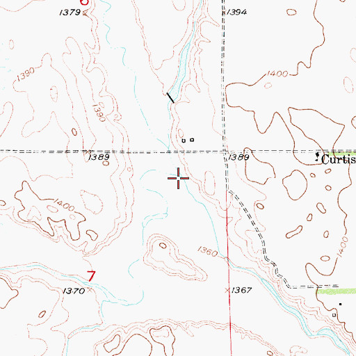 Topographic Map of Silver Creek, SD