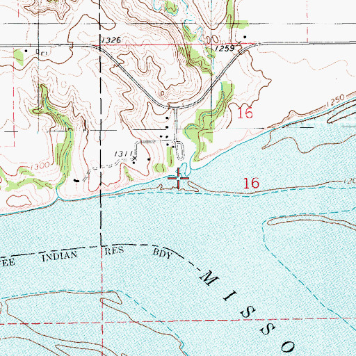 Topographic Map of Silver Creek, SD