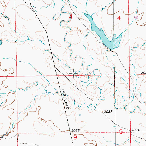 Topographic Map of Slate Creek, SD