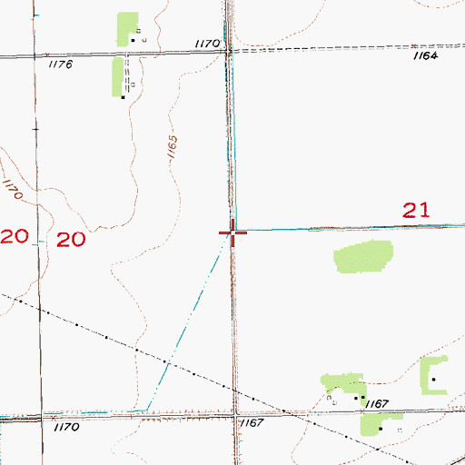 Topographic Map of Smoky Run, SD