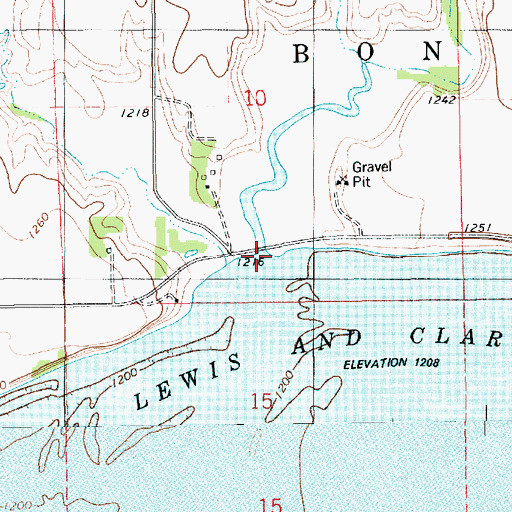 Topographic Map of Snatch Creek, SD