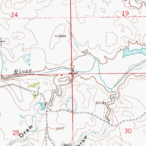 Topographic Map of Soft Water Draw, SD