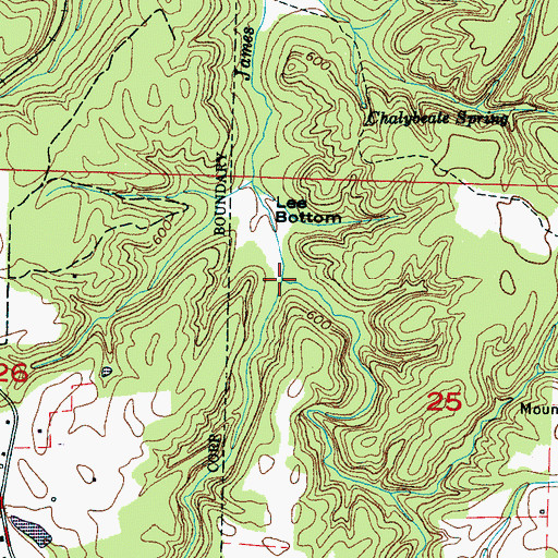 Topographic Map of Rocky Branch, AL