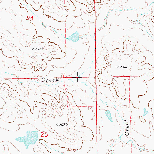 Topographic Map of South Double R Creek, SD