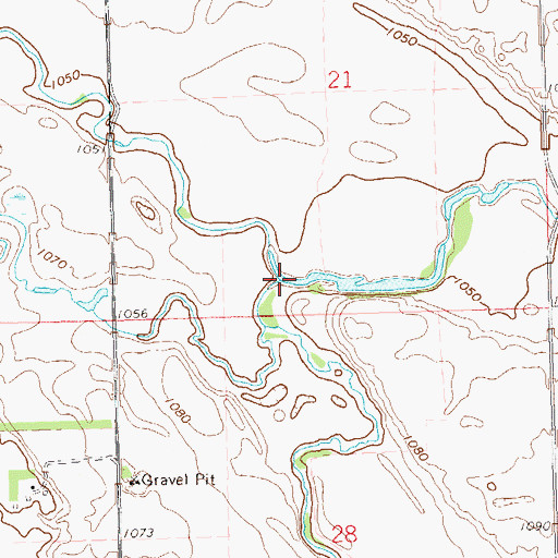 Topographic Map of South Fork Whetstone River, SD