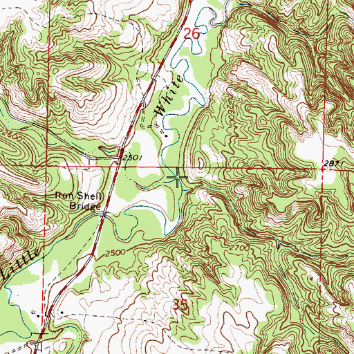 Topographic Map of South Ironwood Creek, SD