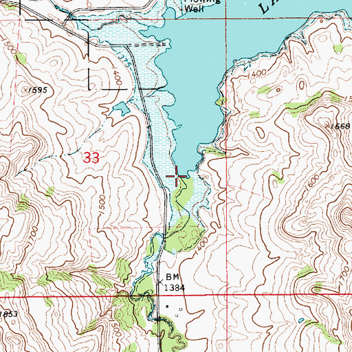 Topographic Map of South Scalp Creek, SD