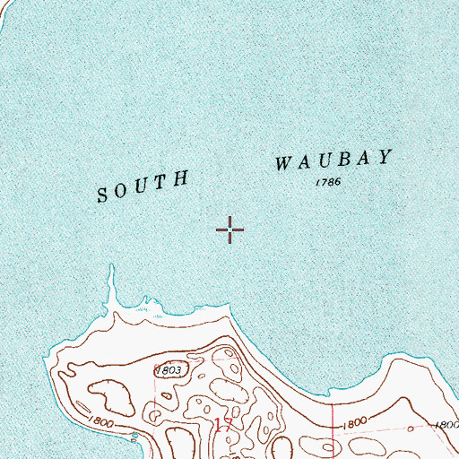 Topographic Map of South Waubay Lake, SD
