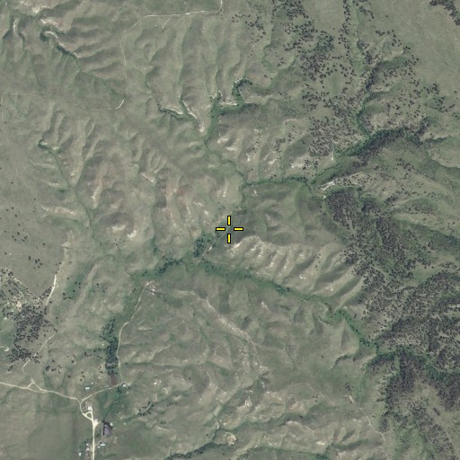 Aerial/Satellite Image of Split Pine Spring, SD