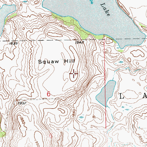 Topographic Map of Six Mile Hill, SD