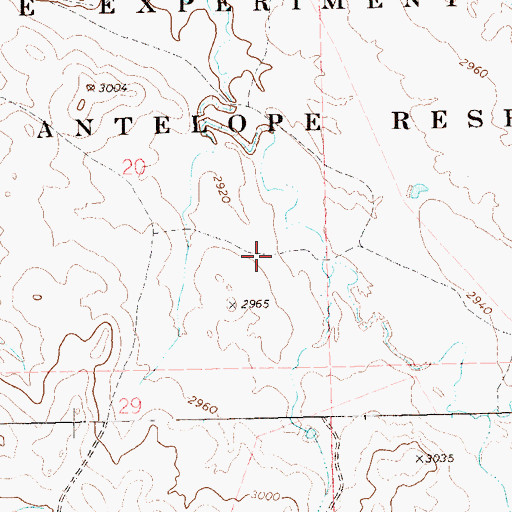 Topographic Map of State Experiment Farm and Antelope Reserve, SD