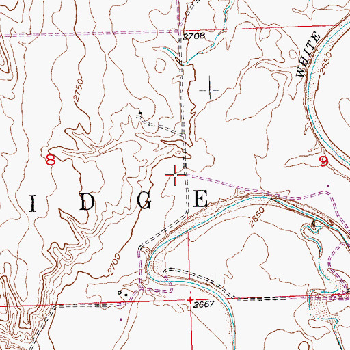 Topographic Map of Steele School, SD