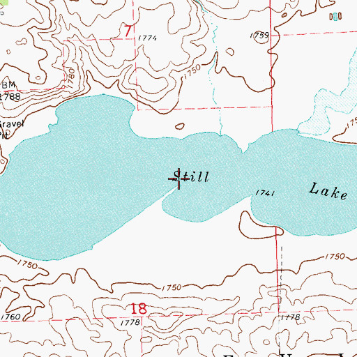 Topographic Map of Still Lake, SD