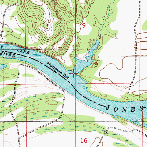 Topographic Map of Rocky Branch, AL