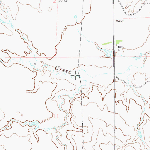 Topographic Map of Stony Creek, SD