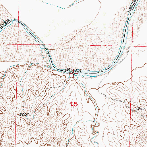 Topographic Map of Straighthead Creek, SD
