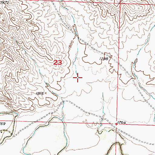 Topographic Map of Straighthead Draw, SD