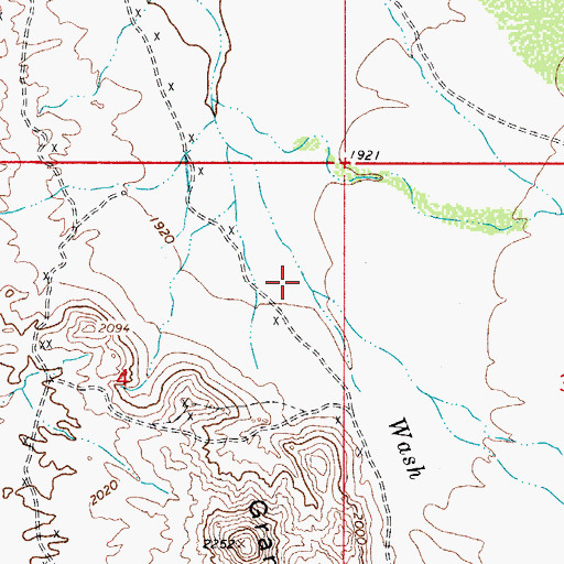 Topographic Map of Tom Mix Wash, AZ