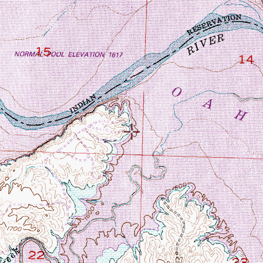 Topographic Map of Sunshine Ranch, SD