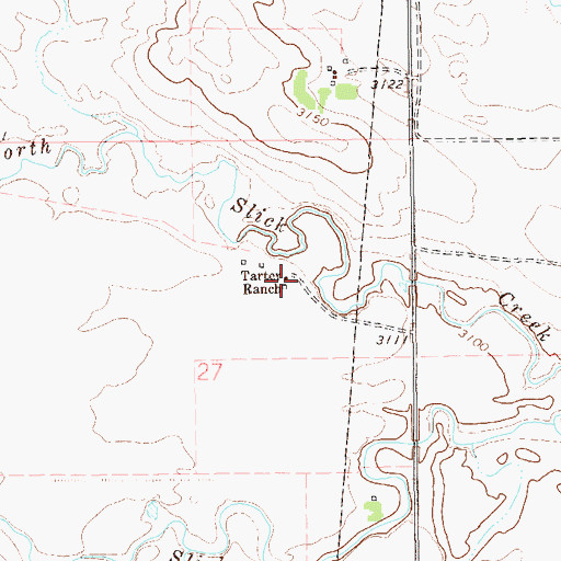 Topographic Map of Tarter Ranch, SD
