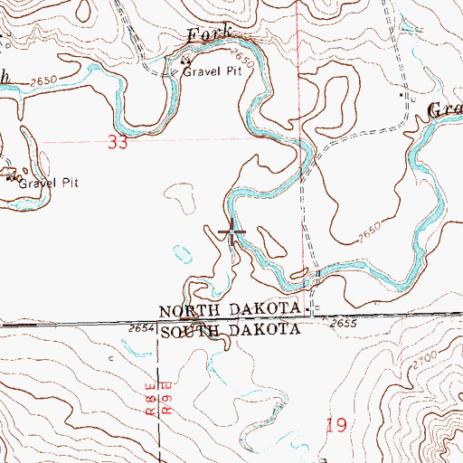 Topographic Map of Teeter Creek, SD