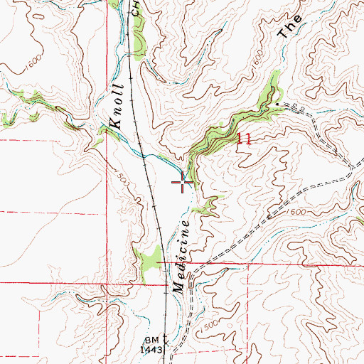Topographic Map of The Drips, SD