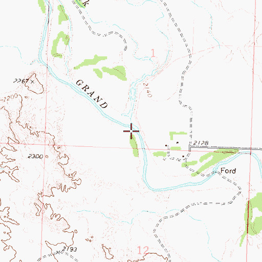 Topographic Map of Thunder Hawk Creek, SD