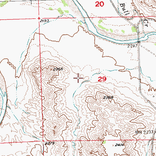 Topographic Map of Turner Draw, SD