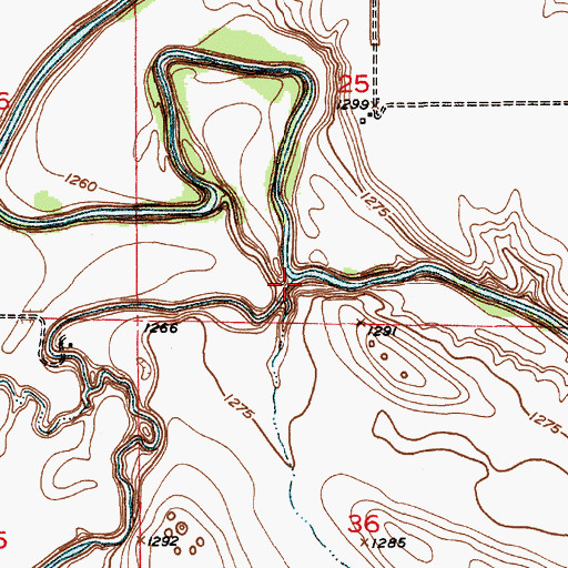 Topographic Map of Turtle Creek, SD