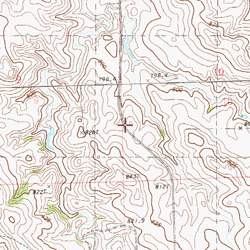 Topographic Map of Vail School, SD