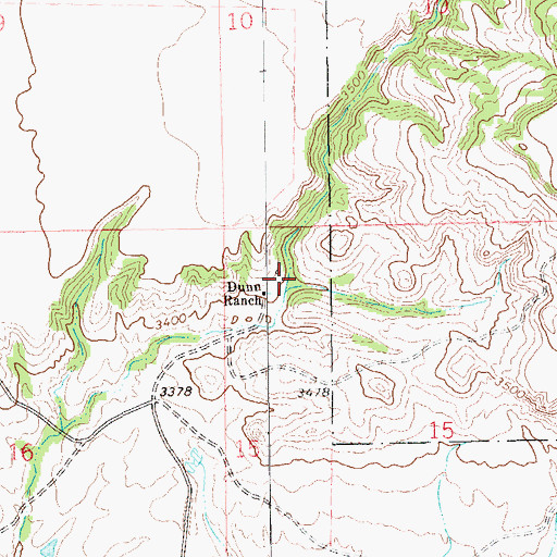 Topographic Map of Ward Gulch, SD