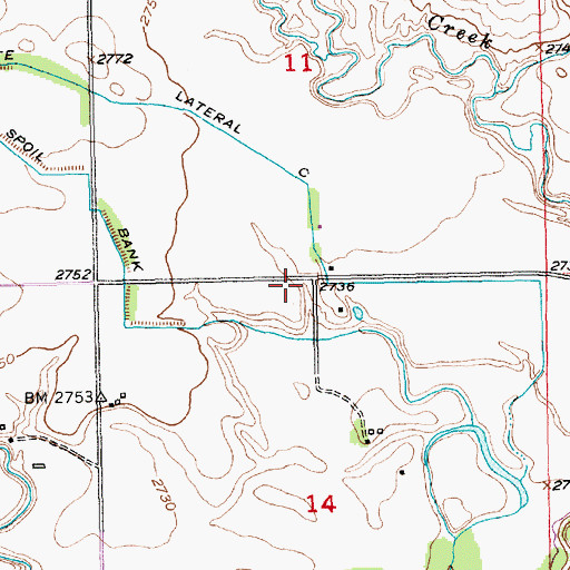 Topographic Map of Webb School, SD